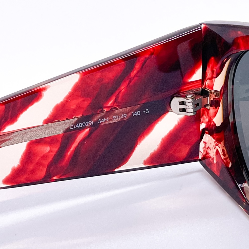 NEW CELINE SUNGLASSES CL40029I 54N WOMEN RED GRAY EYEWEAR CELINE - Picture 9 of 11